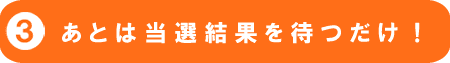 あとは当選結果を待つだけ！