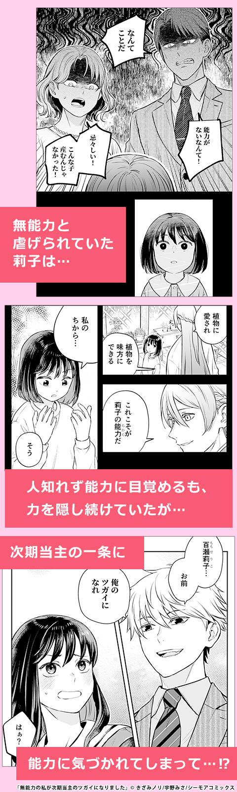 無能力の私が次期当主のツガイになりました