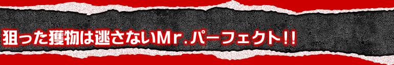 狙った獲物は逃さないＭｒ．パーフェクト!!