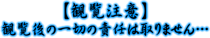 【観覧注意】観覧後の一切の責任は取りません・・・
