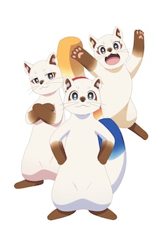 セリ（CV：徳留慎乃佑）、トリカ（CV：寿美菜子）、ウツギ（CV：小市眞琴） (c) 2025 えんじゅ/KADOKAWA/「神の庭付き楠木邸」製作委員会