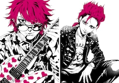 片岡人生、近藤一馬が描き下ろしたhideのイラスト